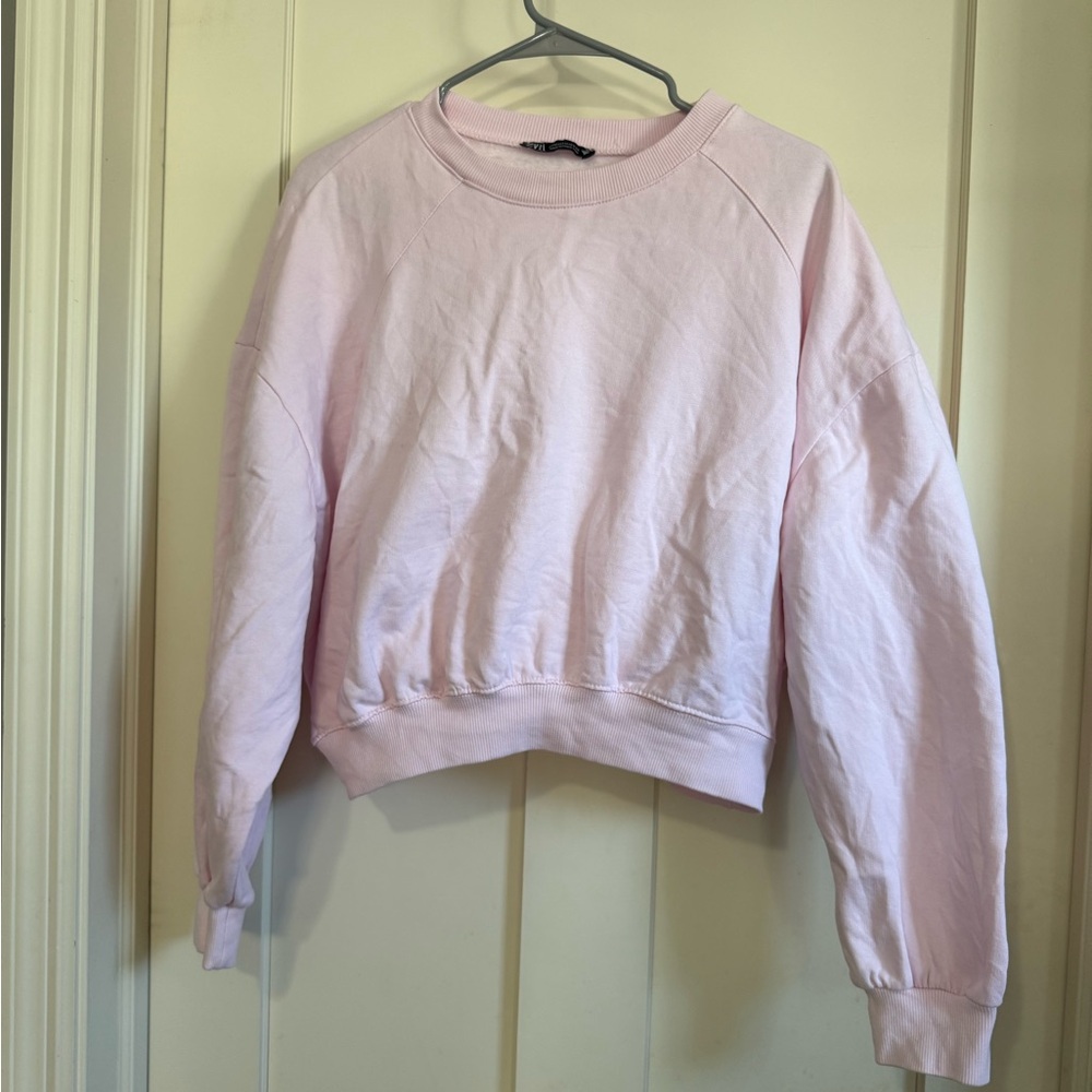 Zara Light Pink Sweatshirt